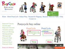 Tablet Screenshot of ponycycle.biz